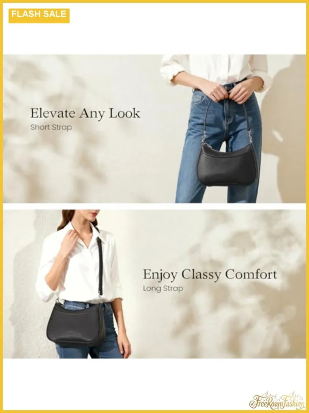 Genuine Leather Anti-Theft Crossbody Hobo Bag Women Shoulder Purse with Lock, 2